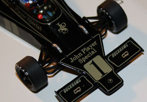 The gold-coloured John Player Special and JPS logos matched perfectly with existing decoration on the model.