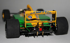 Rear end. I went with the 'Benetton' decals rather than chase down Camel markings that were used in most of the races.